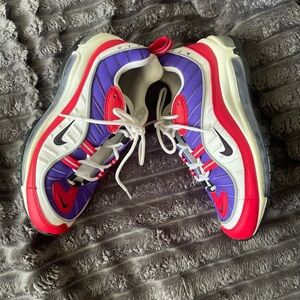 Nike Air Max 98 Red and Purple Sneakers